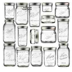 Two-piece Lid Glass Mason Jar Tobacco Jar Transparent Mason Bottle Sealed Storage Bottle Bucket Grain Moisturizing Jar 480ml