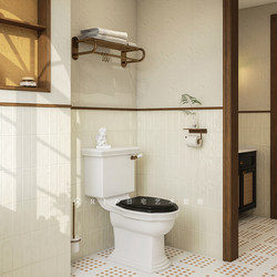Bathroom Tiles Floor Tiles 300X600 Cream Style Nanyang French Retro Medieval Art Tiles Wall Tiles Toilet