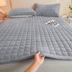 High-End Mattress Soft Pad for Home Bedroom, Milk Velvet Thin Non-Slip Lamb Velvet Thick A-Class Dormitory Mattress