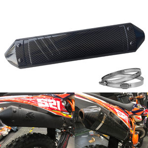 
Suitable for KTM two-stroke EXC250 EXC300 250 300 carbon fiber rear exhaust protection anti-scalding heat shield