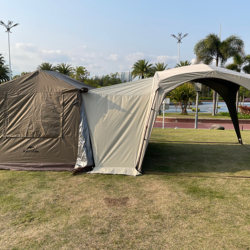 Outdoor Camping Tent Connector Yunjie Ridge 6 Holiday Mountain House Black Sunscreen Connector Portable and Easy to Set up