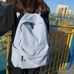 Japanese and Korean Style Large-Capacity Simple and Versatile Backpack for Men and Women, College Students, Junior High School Students, School Bag, Travel Backpack, Trendy