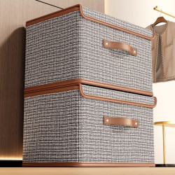Clothes Storage Box, Household Large-Capacity Oxford Cloth Storage Box, Dormitory Wardrobe Layered Foldable Clothing Storage Box