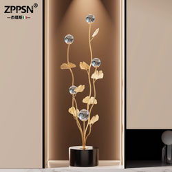 Italian Zppsn Happy and Auspicious Ginkgo Leaf Ornament for Living Room, Entrance, Niche, Wine Cabinet, Light Luxury Decoration