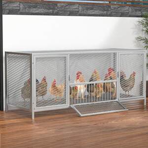 
Chicken cage household outdoor extra large anti-weasel dense mesh rainproof rural chicken cage automatic manure cleaning breeding cage