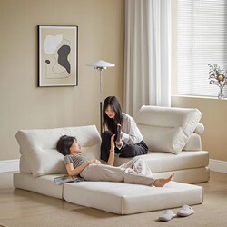 No-Wash Tech Fabric Japanese Tatami Sofa, Armless, Detachable and Washable, Lazy Modular Sofa