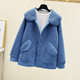 Special version of Taobao off-code brand women's new product fat mm slimming belly-covering large size lamb's wool jacket special sale at a loss