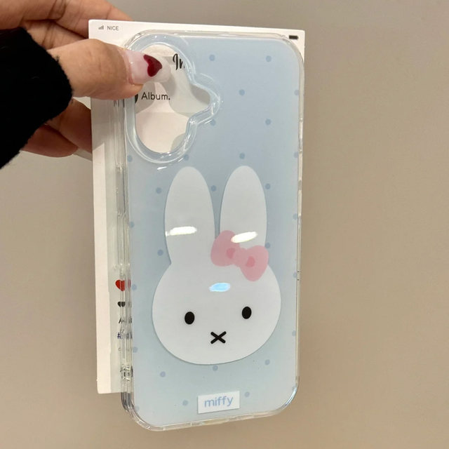 korean-style-fresh-polka-dot-miffy-rabbit-suitable-for-iphone16promax