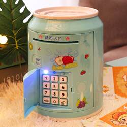 Creative Kidsren's Piggy Bank Password Box Piggy Bank for Girls Cute Popular Same Style Fingerprint Personalized Anti-Fall Large Capacity