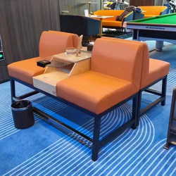 High-End Billiard Table, Solid Wood Sofa, Viewing Chair, Billiard Room Special Viewing Sofa Chair, Billiard Club Stool