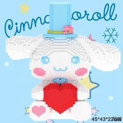 Cinnamonroll Building Blocks, Extra Large, Compatible with Other Building Blocks, Gift for Girls, Educational, Time-Killing, Big-Eared Dog Toy