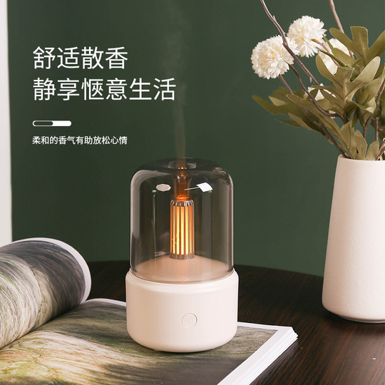キャンドルライトアロマディフューザー - レトロ加湿器