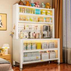 Baby feeding table storage cabinet baby products storage rack floor-standing multi-layer iron large capacity storage cabinet