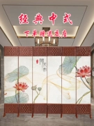 vách gỗ Vách ngăn Trung Quốc có thể di chuyển màn gấp gấp phòng khách chặn nền trang trí cửa vào phong cách cổ điển quốc gia mới tấm compact hpl dày 12mm vách ngăn phòng tắm nhựa