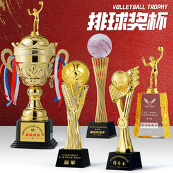 Volleyball Trophy, Air Volleyball Competition Trophy, Crystal Metal Team Championship Souvenir Medal