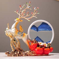 Housewarming Celebration Quicksand Painting Living Room Decoration Home Tv Cabinet Wine Cabinet Ornaments New House Moving Gift Present