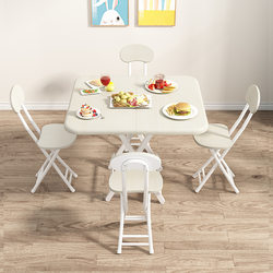 Simple Dining Table for Home Rental, Round Table for Eating, Portable Stall Table, Outdoor Table, Foldable Square Table, Small