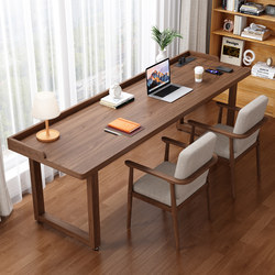 Fanchen Xinghe Chinese-Style Double Desk 2025 Model Workbench Student Study Desk Solid Wood Computer Office Desk