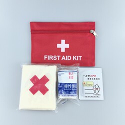 Red Cross Training Kit Outdoor Emergency First Aid Kit Triangular Bandage 4-Piece Set Cpr Breathing Membrane Wrinkle Bandage