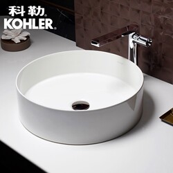 Kohler Round Countertop Basin K-90012T Scarlett Ceramic Washbasin with Thin Edge K-90011T Square Washbasin