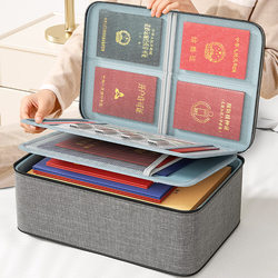 German Selected Document Storage Bag Box, Multifunctional Household Document File Card Holder, Certificate Organizer Box Bag