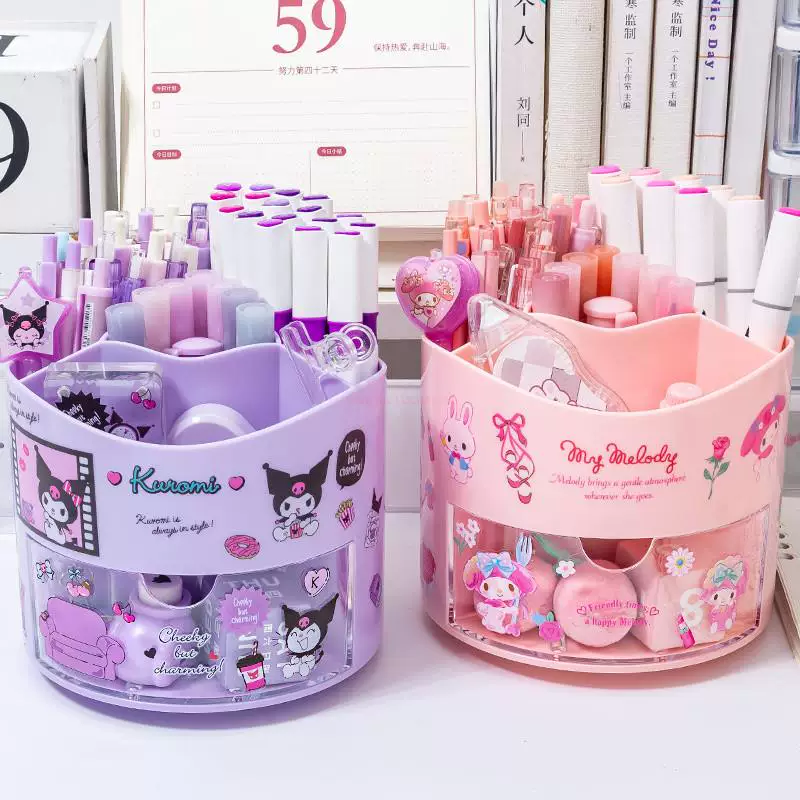 Карандашница вращающаяся Санрио Аниме Kuromi Melody Cinnamoroll K