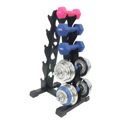 A-Shaped Dumbbell Rack for Home Use, Vertical Rubber-Coated Storage Rack, Commercial Hexagonal Round-Head Gym Dumbbell Rack Storage Holder