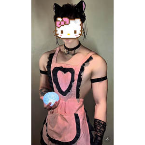 
Sweet pure desire male servant outfit abstinence apron sexy cos show muscle m nightclub male model belly bandage clothes attack