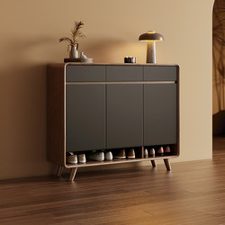 Solid Wood Frame Shoe Cabinet for Home Entrance, Hallway, Entryway, Indoor Multi-Layer Foyer Cabinet, Integrated New Model 2024 Hot Sale