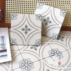 Retro Old Blue Small Tiles 200X200 B&B Restaurant Non-Slip Floor Tiles Balcony Kitchen Bathroom Tiles