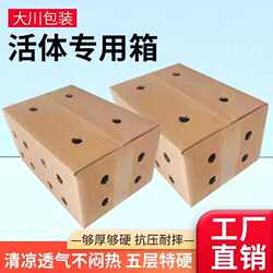 Perforated Carton Large Pillow Cage Small Pillow Cage Round Hole Breathable Bird Cage Pet Pigeon Cat Hamster Super Thick Opening Carton
