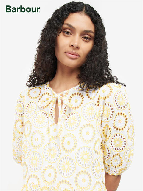 Barbour Edis Women's Spring and Summer Floral Short Sleeve Dress