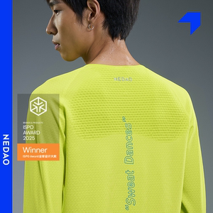 Inner channel bee core long-sleeved running sports breathable men's and women's close-fitting cross-country marathon training T-shirt round neck long sleeve