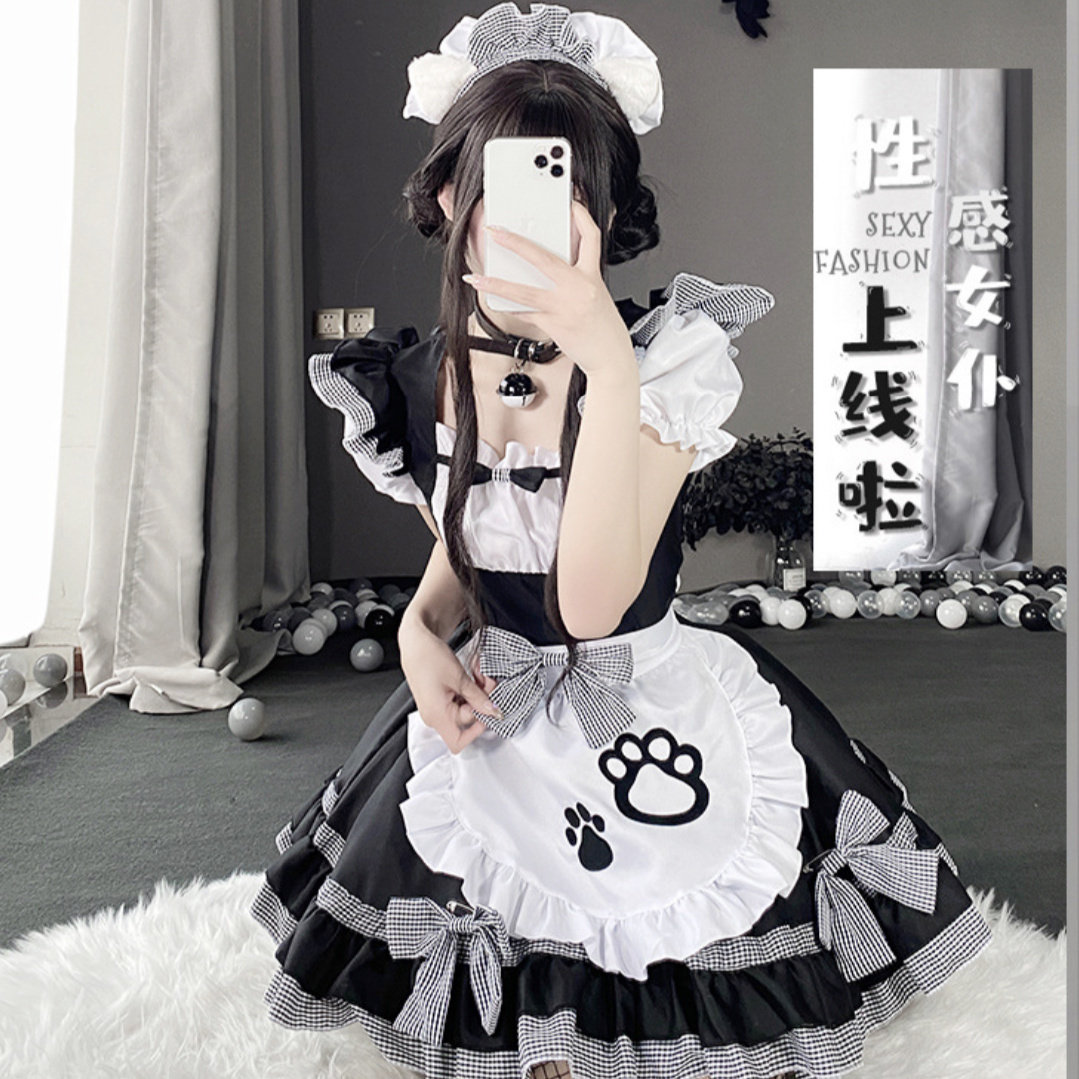 Stor Lolita piga dräkt - Söt japansk cosplay kostym