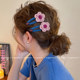 Autumn and winter wool flower hairpin women's side bb clip 2025 new high-end forehead bangs clip sweet hairpin headwear
