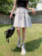 
La Chapelle high waist skirt for women, slimming 2025 new summer thin cool breathable five-point skirt short skirt