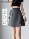 La Chapelle Skirt 2025 Summer New Small People Irregular Slit High-Wait High-Handed Slim Skirt Pants