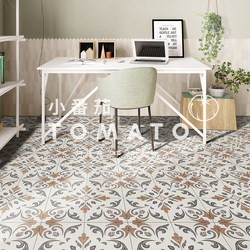 American-Style Retro Floral Tiles, Brown Mosaic Antique Tiles for Bathroom, Kitchen Wall Tiles, Balcony Tiles 200