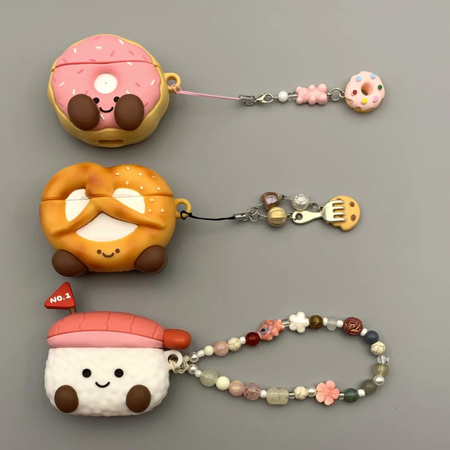 
jellycat Sweet Shrimp Sushi Alkaline Water Knot Bread Apple AirPods4 New AirPods1/2/pro3 Huawei Freebuds6i Bluetooth Headphone Case Airpodspro2/3 Headphone Box