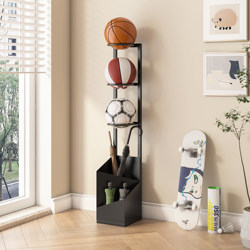 Basketball Rack, Household Sports Equipment Storage Rack, Racket and Football Storage Rack, Ball Display Rack, Multi-Functional Umbrella Rack