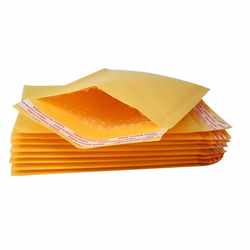 New direct selling yellow kraft paper bubble envelope bag shockproof waterproof buffer clothing bubble bag express gas