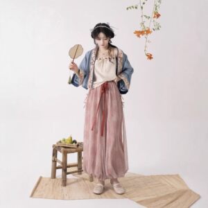 
Original Hanfu women [Luo Sleeve Flavor - Little God without False] Song Dynasty Short Shirt Suit Summer Style