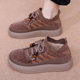 2025 Winter New Old Beijing Cotton Shoes Women's Velvet Thickened Warm Anti-Ski Ground Boots One-Step Mom Cotton Boots