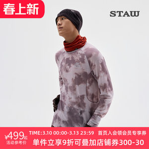 
STAW Italian fabric color merino wool sports long-sleeved T-shirt men's warm running top women's T-shirt