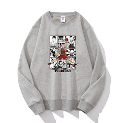 Slam Dunk Merchandise Trendy Crewneck Sweatshirt for Men and Teenagers, Loose Fit, Long Sleeve, Thin Style, 2025 New Top