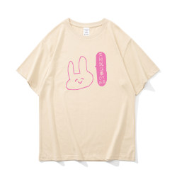 What Does It Have to Do with Me? Cantonese Fun Print Youth Student Round Neck T-Shirt Unisex Top Pure Cotton Short Sleeve Summer