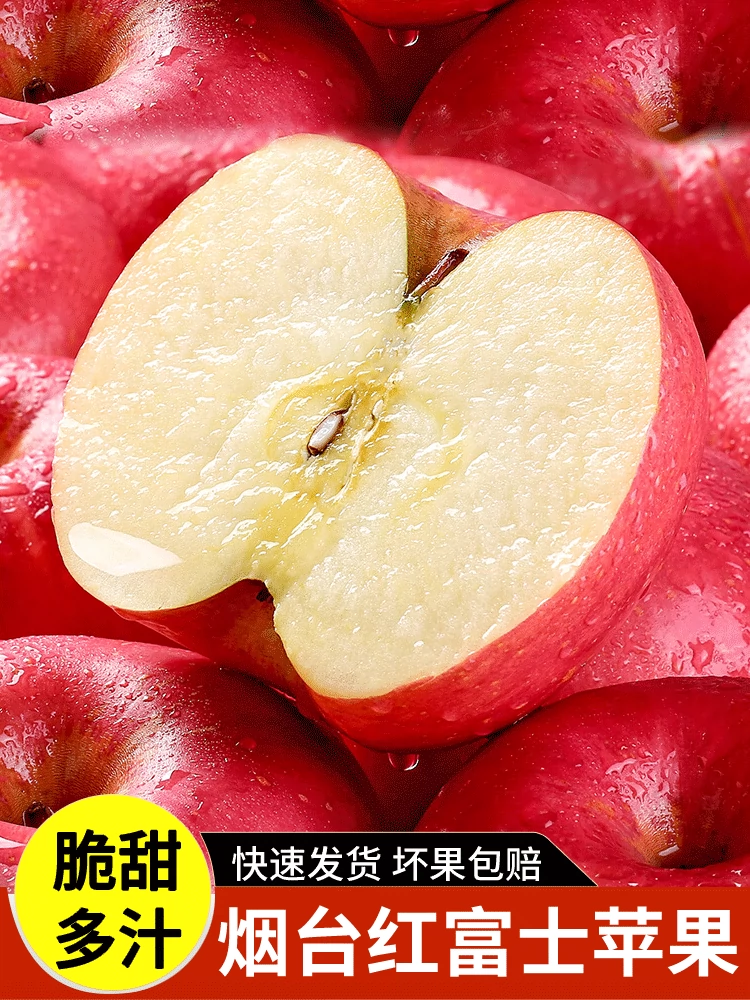 宏辉果蔬 盒马同款 烟台红富士苹果（果径80~85mm）5斤 天猫优惠券折后￥26.8包邮