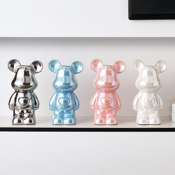 High-End Violent Bear Figurine Ceramic Light Luxury Home Decor for Living Room, Entryway, Tv Cabinet, Wine Cabinet, Money Box, Decoration, Gift