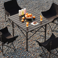 Outdoor Folding Table, Portable Egg Roll Table, Camping Table and Chair Set, Picnic Equipment, Night Market Stall Barbecue Table
