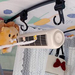 Tricycle Air Conditioner Fan, Small Air Circulation Fan, Cooling Electric Fan for Four-Wheeled Vehicles, USB Rechargeable, Portable